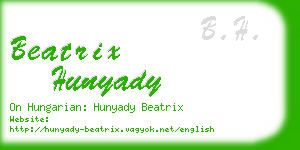 beatrix hunyady business card